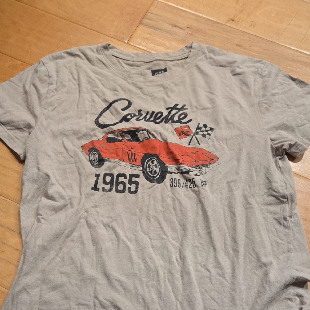 Corvette Graphic Men's T-Shirt - Gray